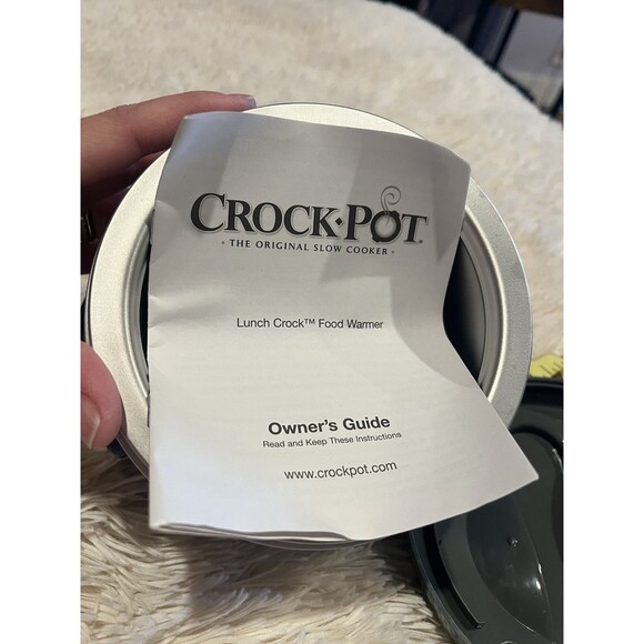 Crock Pot Lunch Warmer Container With Lid New Gray Great For College And School - Picture 3 of 5